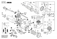 Bosch 3 601 H21 063 GWS 1000 Angle Grinder 110 V / GB Spare Parts GWS1000